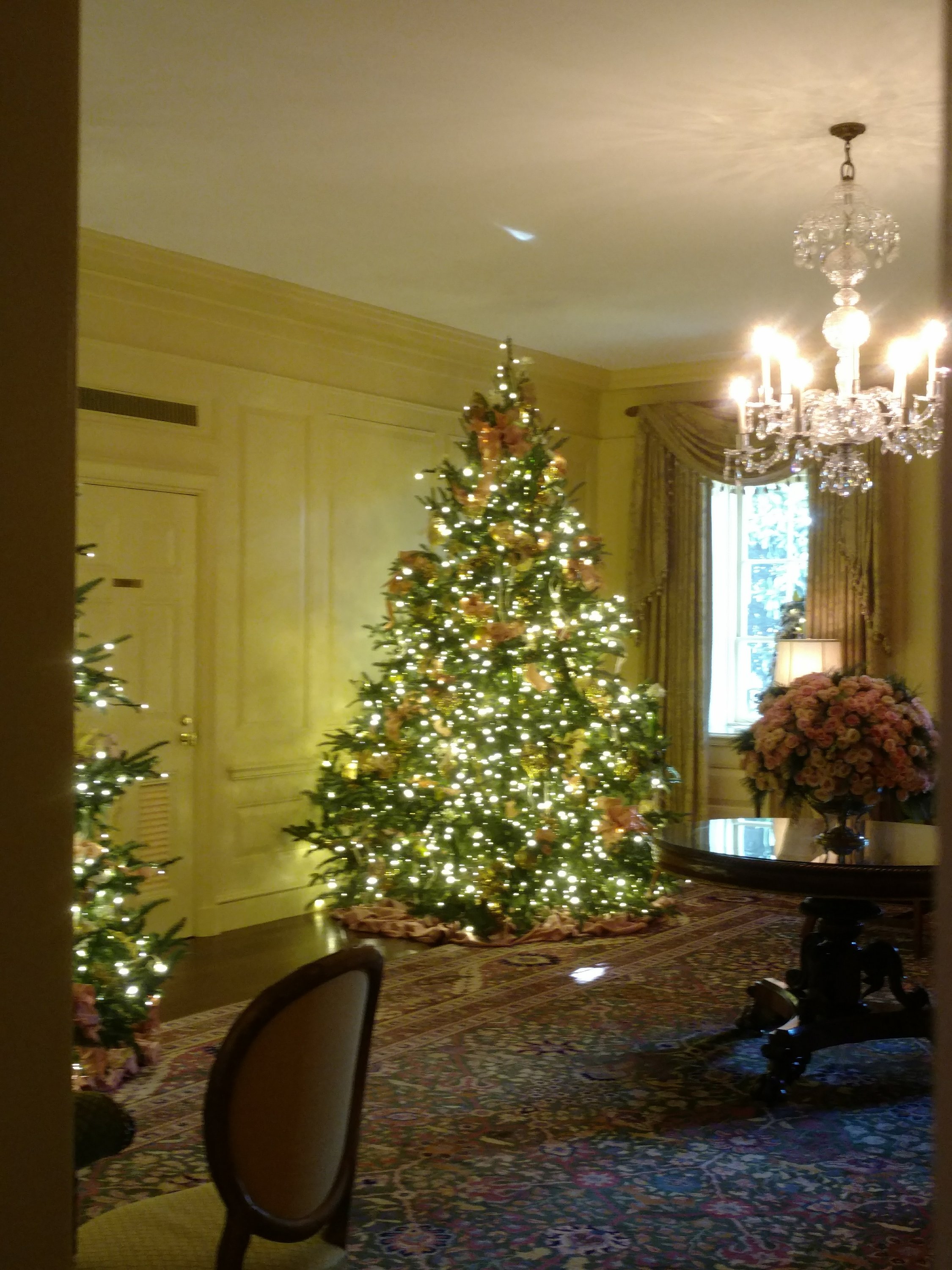 Festively decorations in a room at the White House